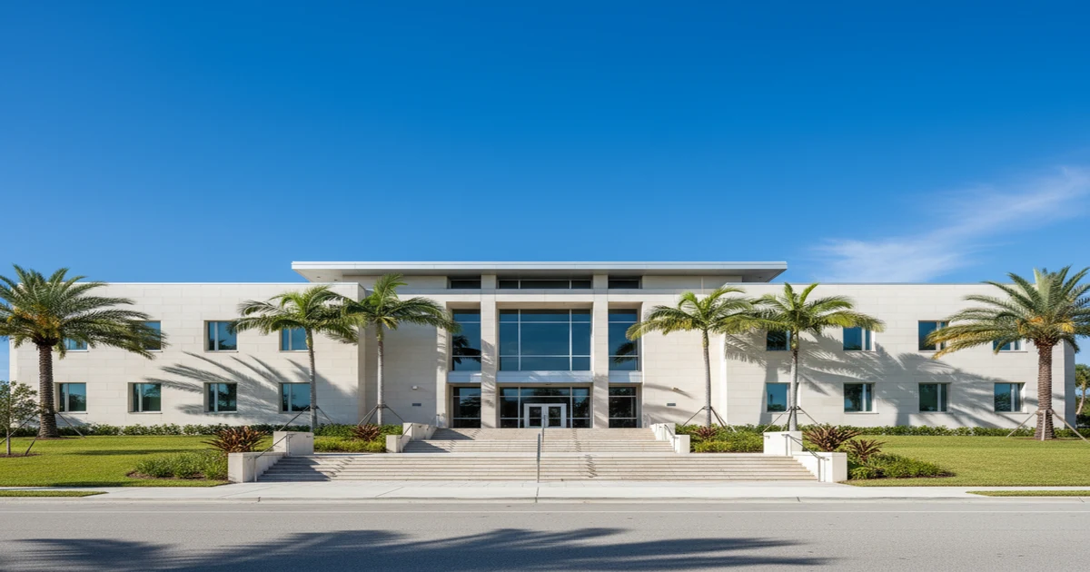 Florida divorce timeline — Hillsborough County courthouse exterior with palm trees